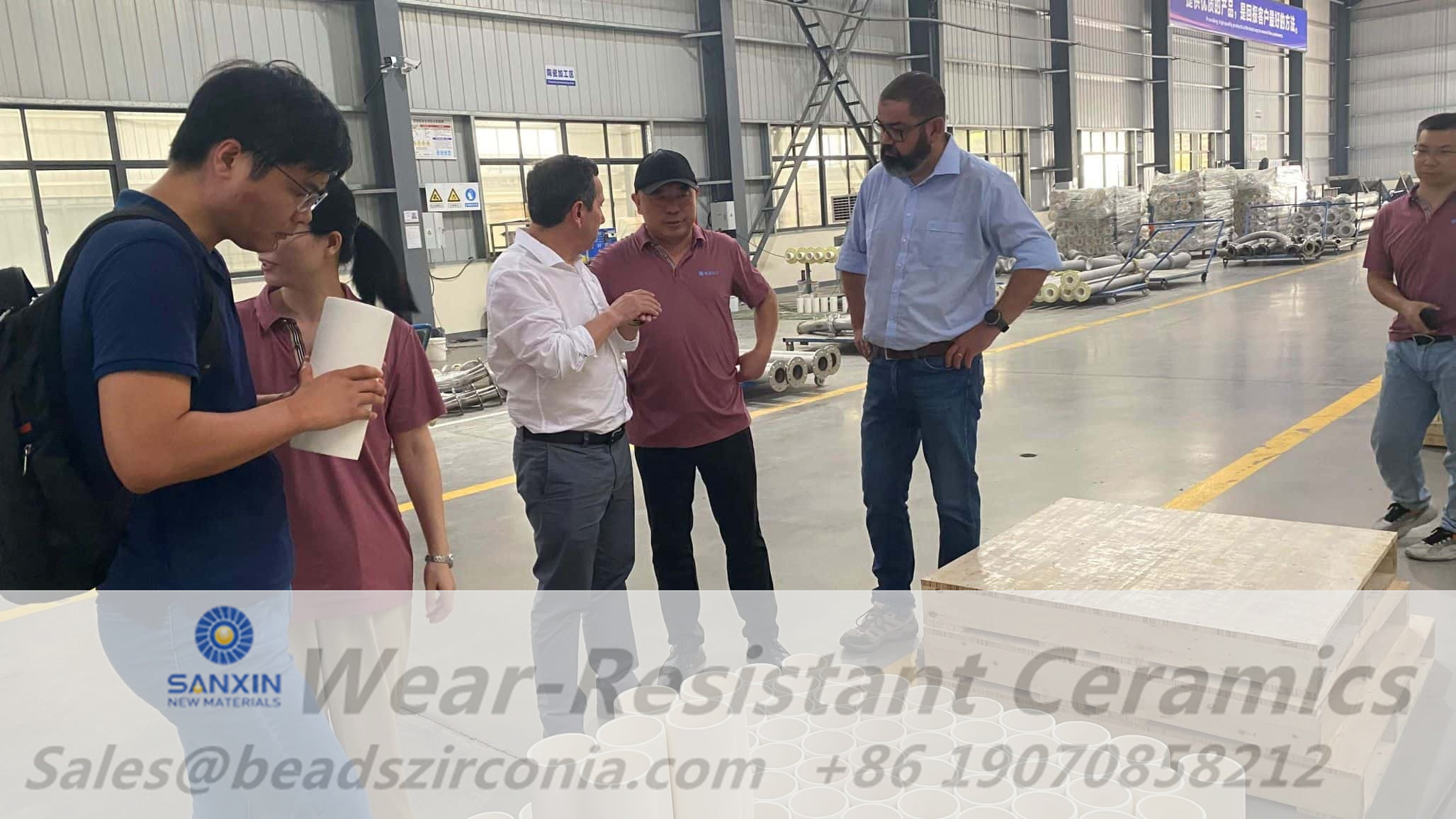 ME Elecmetal Delegation Visits Sanxin New Materials Factory to Strengthen Collaboration on Wear-Resistant Liner Products