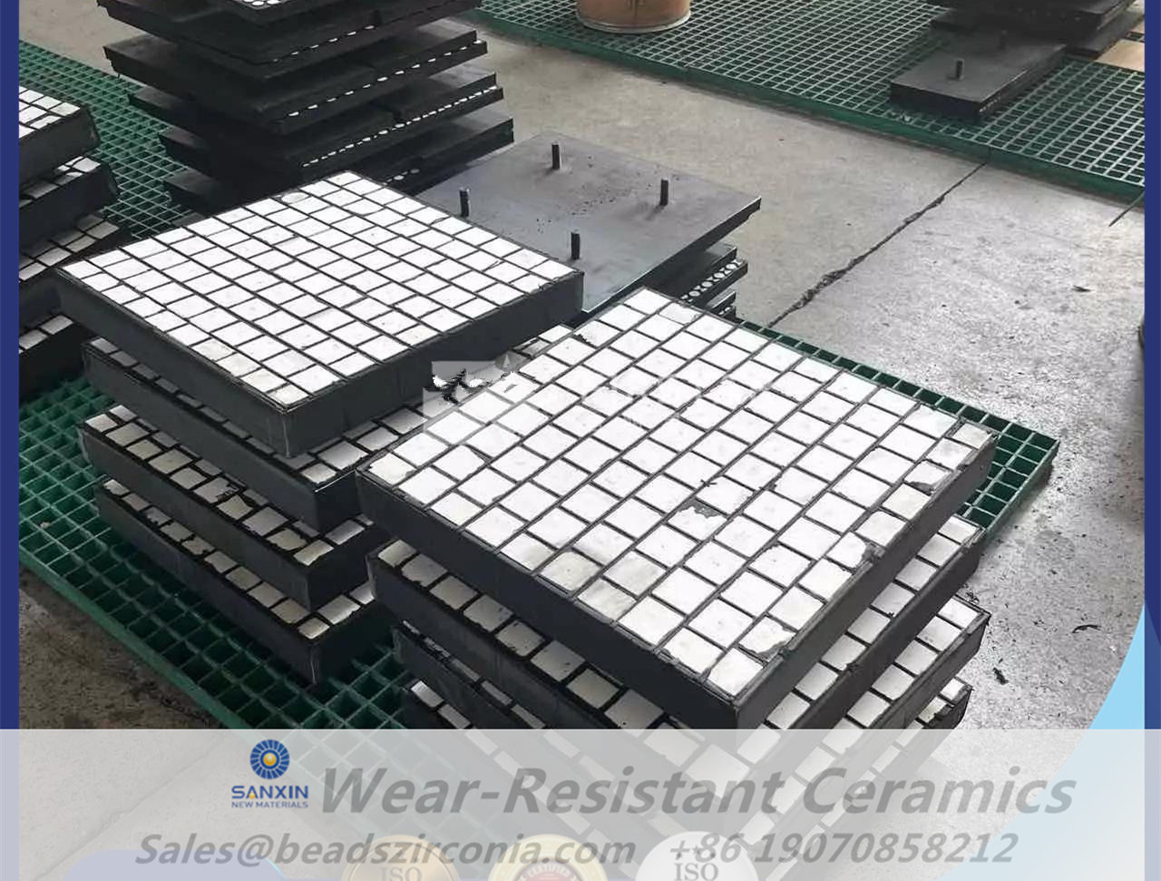 ceramic-rubber liners