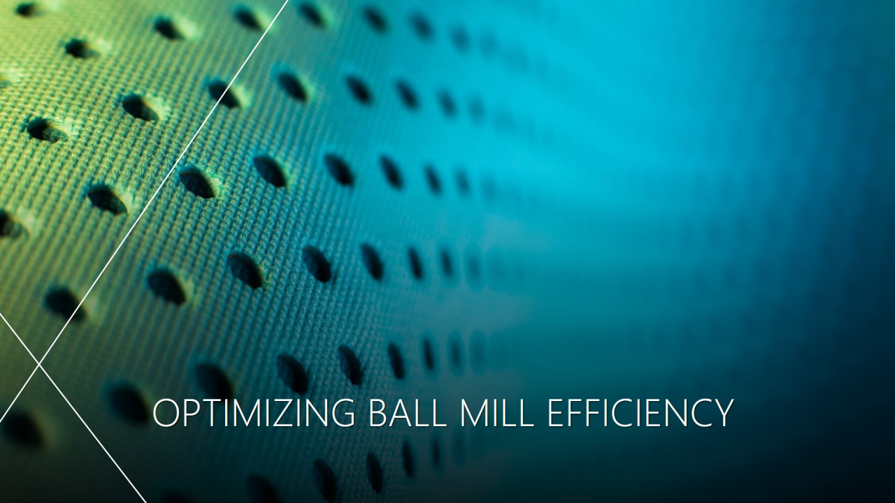 The Impact of the Material-to-Ball Ratio on Ball Mill Efficiency