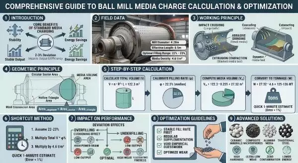 Ball Mill Media Charge Calculation: A Simple, Practical Step-by-Step Method for Cement Plant Optimization