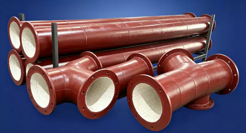 Alumina Ceramic‑Lined Steel Pipe for Cement | Sanxin New Materials